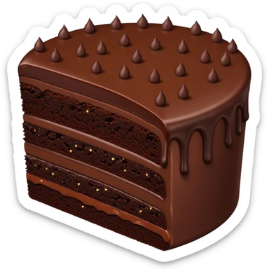 Bolo de chocolate sticker