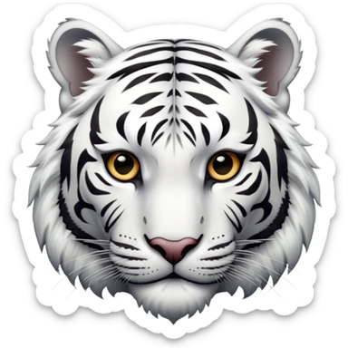 White tiger sticker