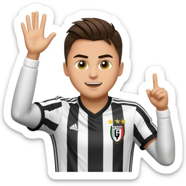Hazme un emogi con la celebracion de paulo dybala sticker