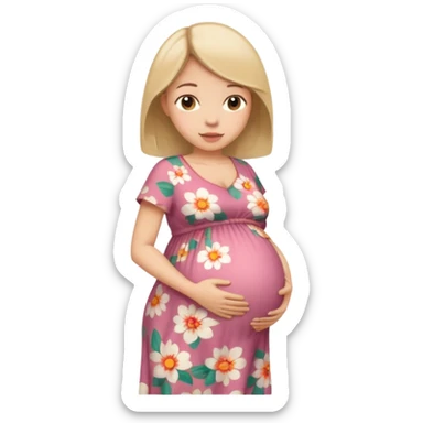 A girl is pregnant  sticker