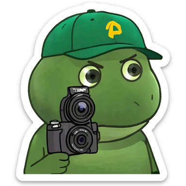 Timmy from South Park delivering a camera sticker