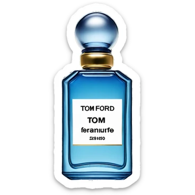 tom ford amalfi azure perfume bottle sticker