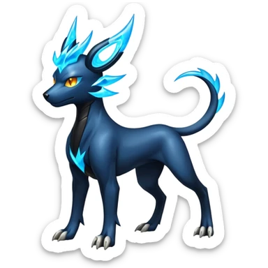 Luxray-Manectric-Houndoom-Pokémon-Fakémon-hybrid-creature sticker