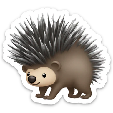 porcupine ￼ sticker