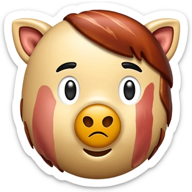 Bir roblox kızı bedava kahverengi saçı erkek bacon üstü ile bir emoji sticker