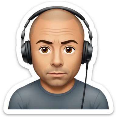 generate realistic detailed joe rogan podcast sticker