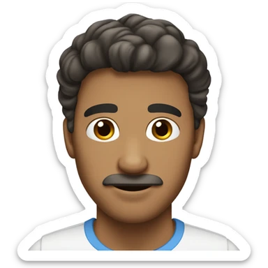 Hombre blanco, sin bigote, joven, cabello castaño claro y ojos azules  sticker