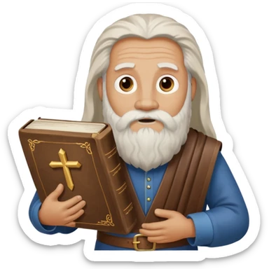 moses holding bible sticker