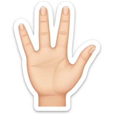 Les doigts en forme de W sticker