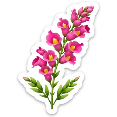 Realistic snapdragon, high definition sticker
