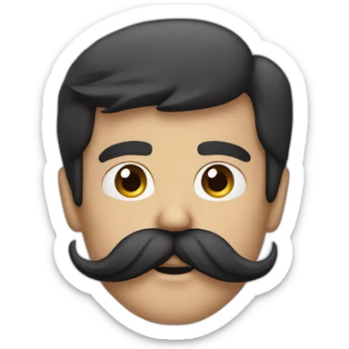 mustache sticker