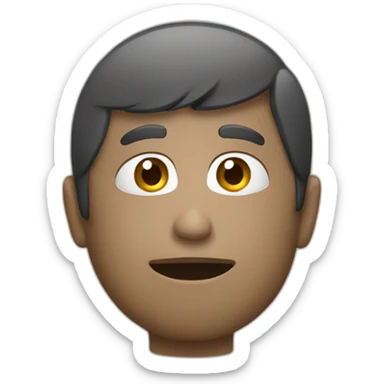 A person watching and listening sticker