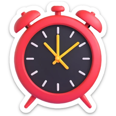 clock icon with 'wait' meaning, stop/start vibe emoji sticker