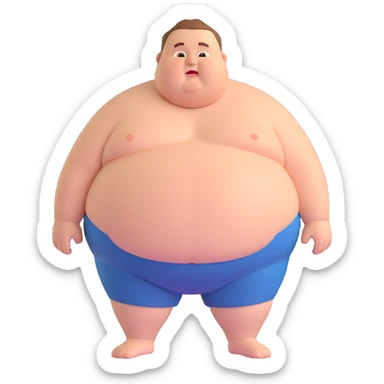 fat man sticker