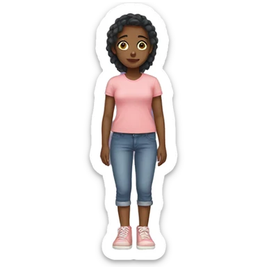 Girl with huge feet sticker