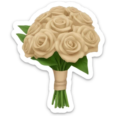 beige boquet sticker