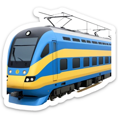 Passenger Train - New Intercity Fleet (Mariyung) (Model Year: 2023) (Iconic Colour: Blue and yellow) sticker