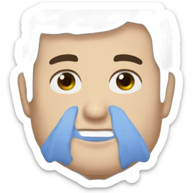 Macron de couleur de peau noir  sticker