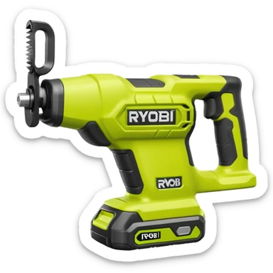 RYOBI ONE+ 18V Cordless Reciprocating saw battery  sticker