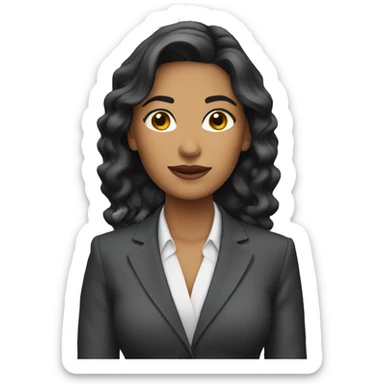 Latina woman in suit sticker