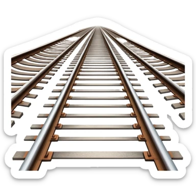 Railway track perspective sticker