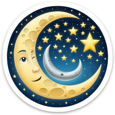 astrology moon sticker