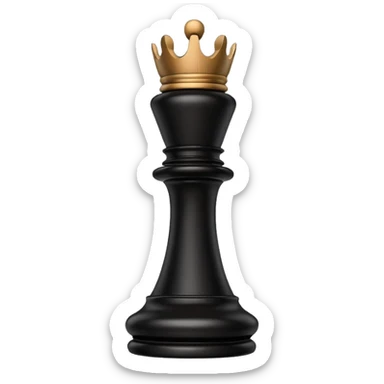 black chess piece, rook piece sticker