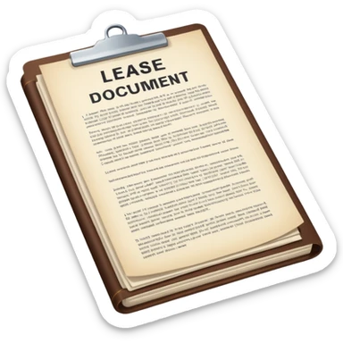 Lease sticker