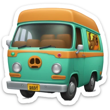 Scooby doo mystery machine sticker