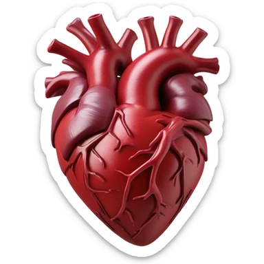 Heart of crimson sticker