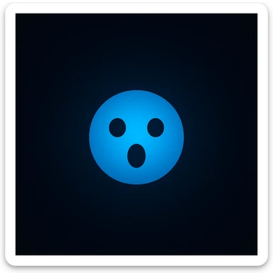 Create an ultra minimal, expressive Discord orb with a new surprised expression in the style of imagen-4-fast-KaUtLiSA10F. Focus on the orb's minimalism and expressiveness with a surprised mood. sticker