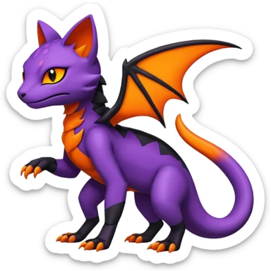 Salandit-Noibat-Litten-Hybrid (Full body) sticker