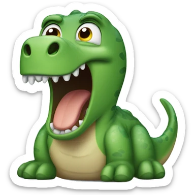 Crying dinosaur  sticker