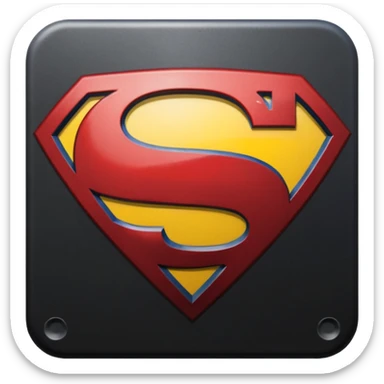 Superman Symbol Man of Steel black sticker