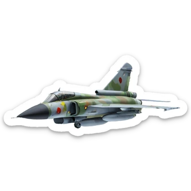 Mirage 2000 camouflage sticker