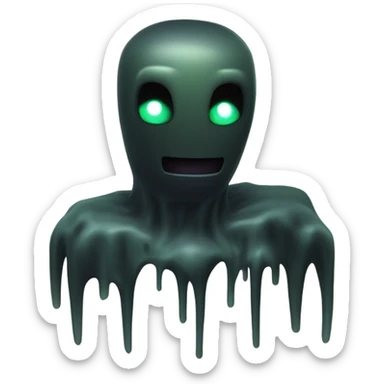 eine mischung aus enderman und slime aust minecraft sticker