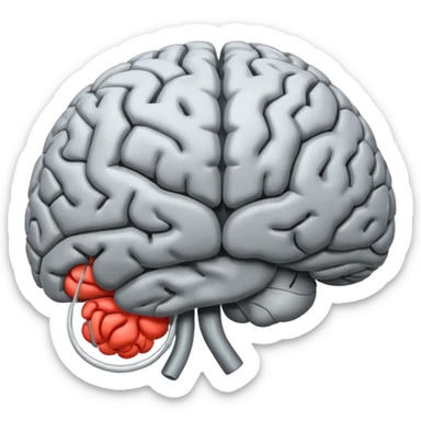 Brain is shoked sticker