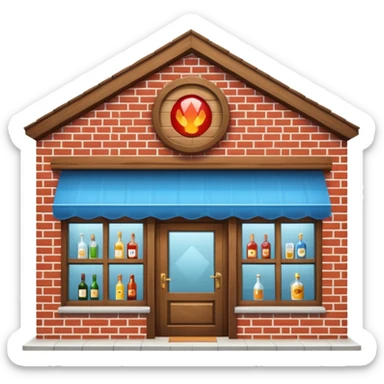 Alcohol store building sticker