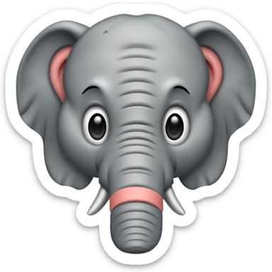 elephant freaking sticker