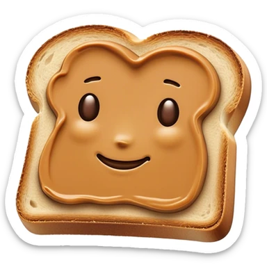 peanut butter on toast sticker