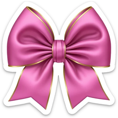 pink gothic bow sticker