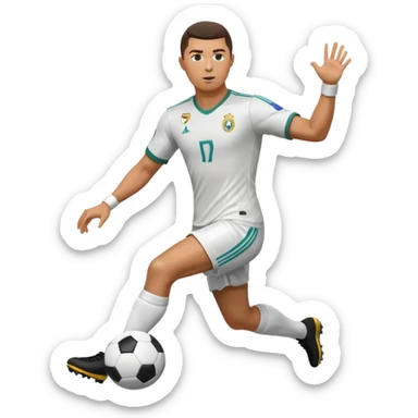 Ronaldo Kicking a football sticker