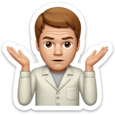 Dexter morgan shrug sticker