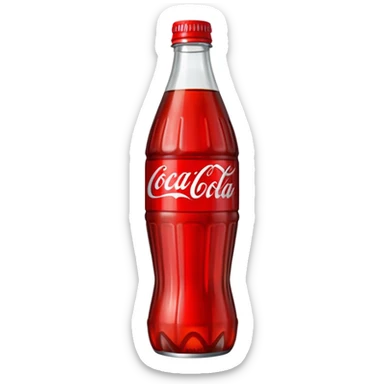 coca cola plastic bottle sticker