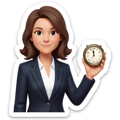 Clock it baddie sticker