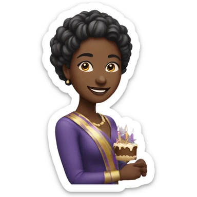 Celebration girl sticker