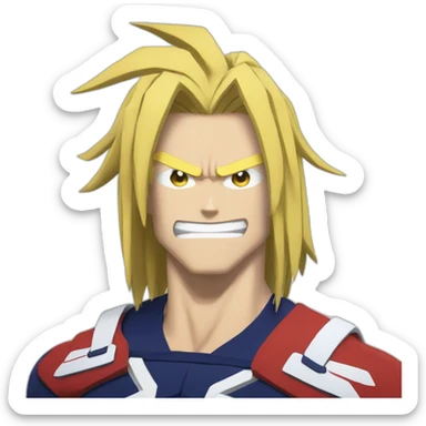 All might my hero academia sticker