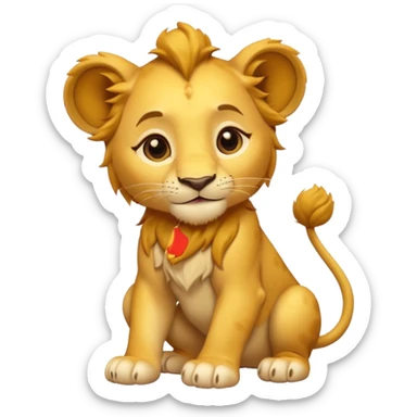 lion king disney sticker