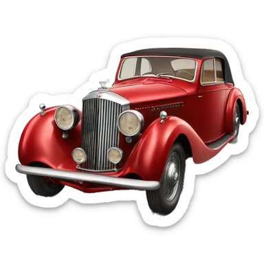 Red bentley 1937 sticker
