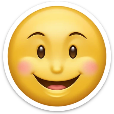 Smiley emoji teasing sticker